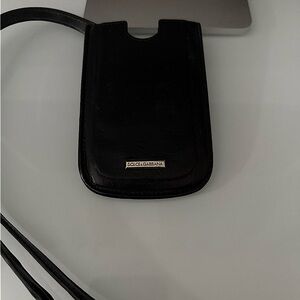 DOLCE & GABBANA Leather Phone Case Lanyard